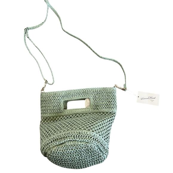 NWT Universal Thread Straw Purse Green - Picture 1 of 9